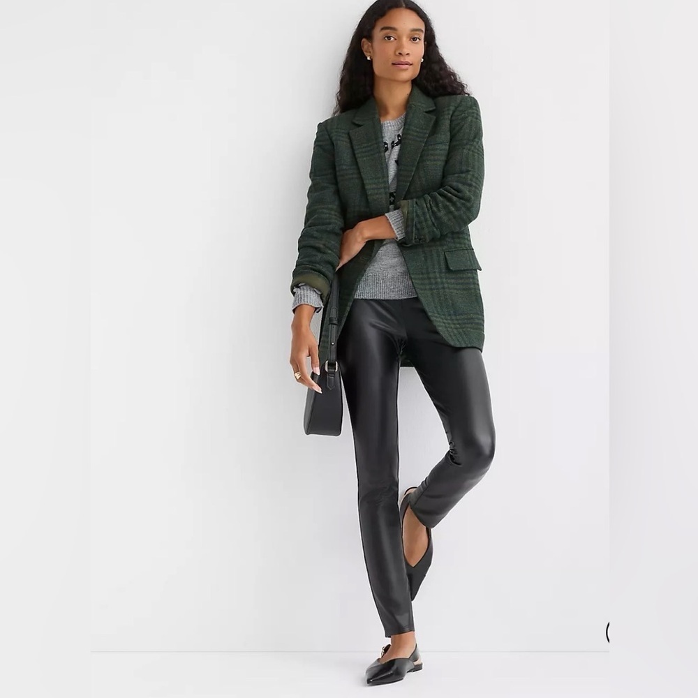 LOFT | Black Faux Leather Leggings - Smooth Finish, Size M, NWT